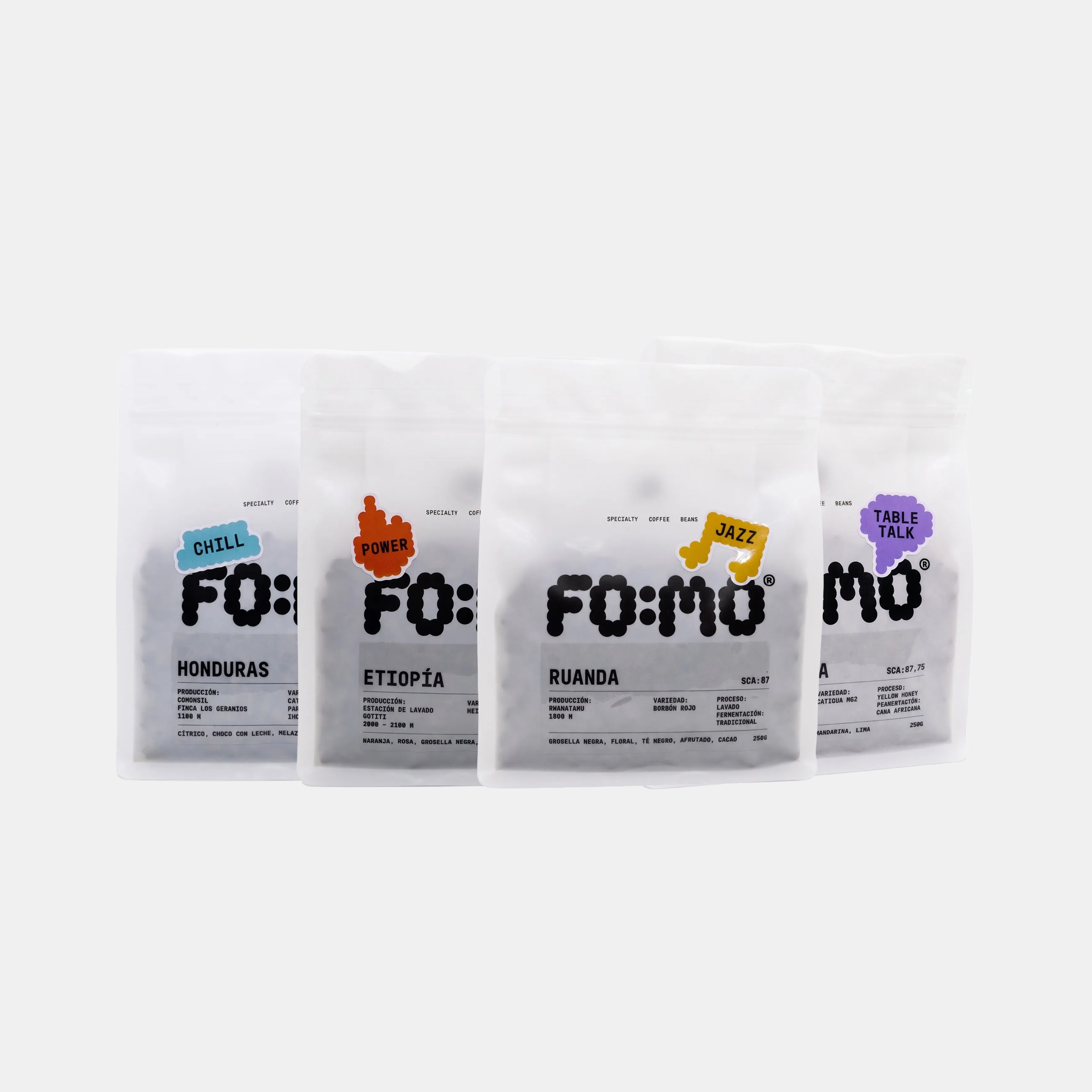 Pack Muy Cafetero - Honduras + Ruanda + Etiopía + Costa Rica