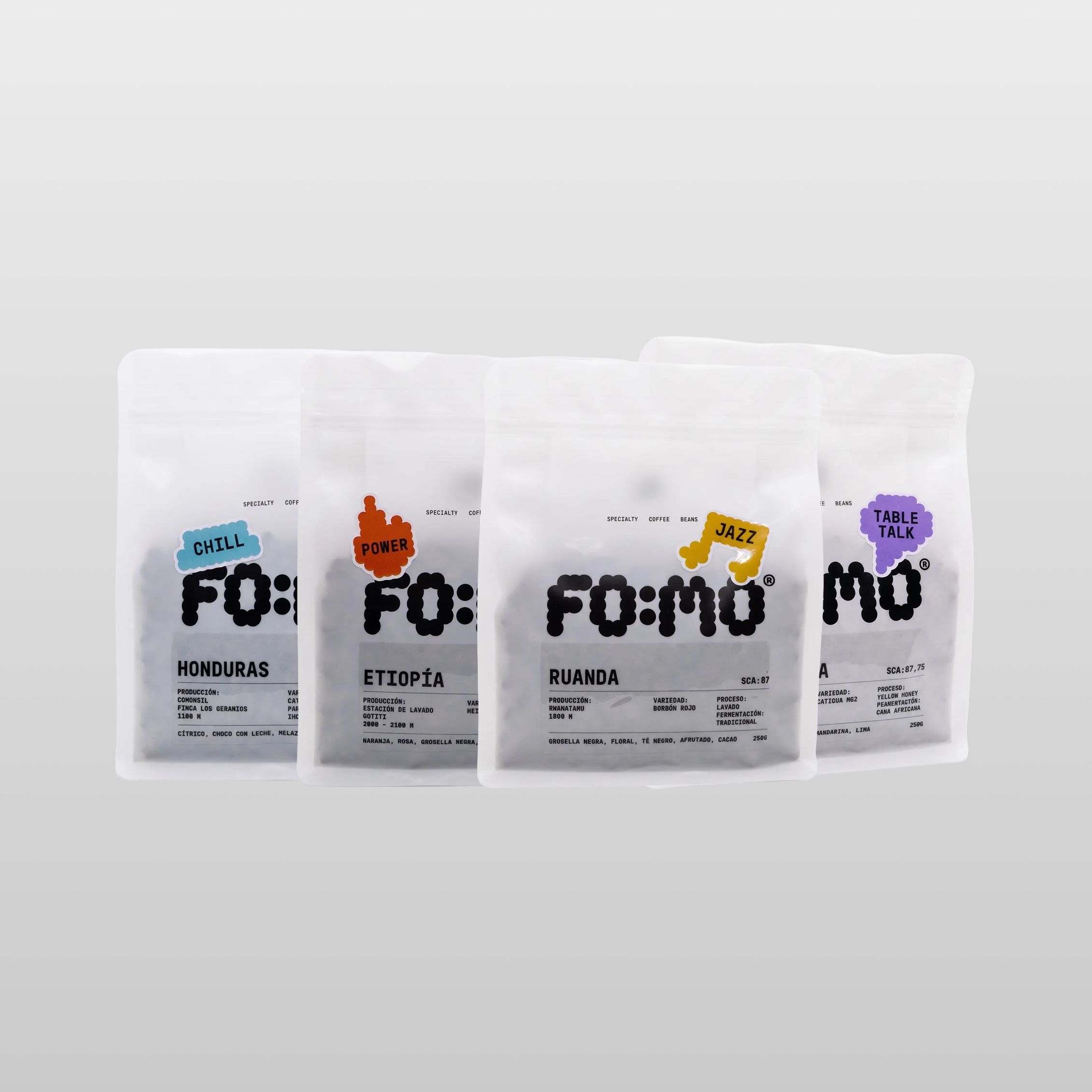 Pack Muy Cafetero - Honduras + Ruanda + Etiopía + Costa Rica