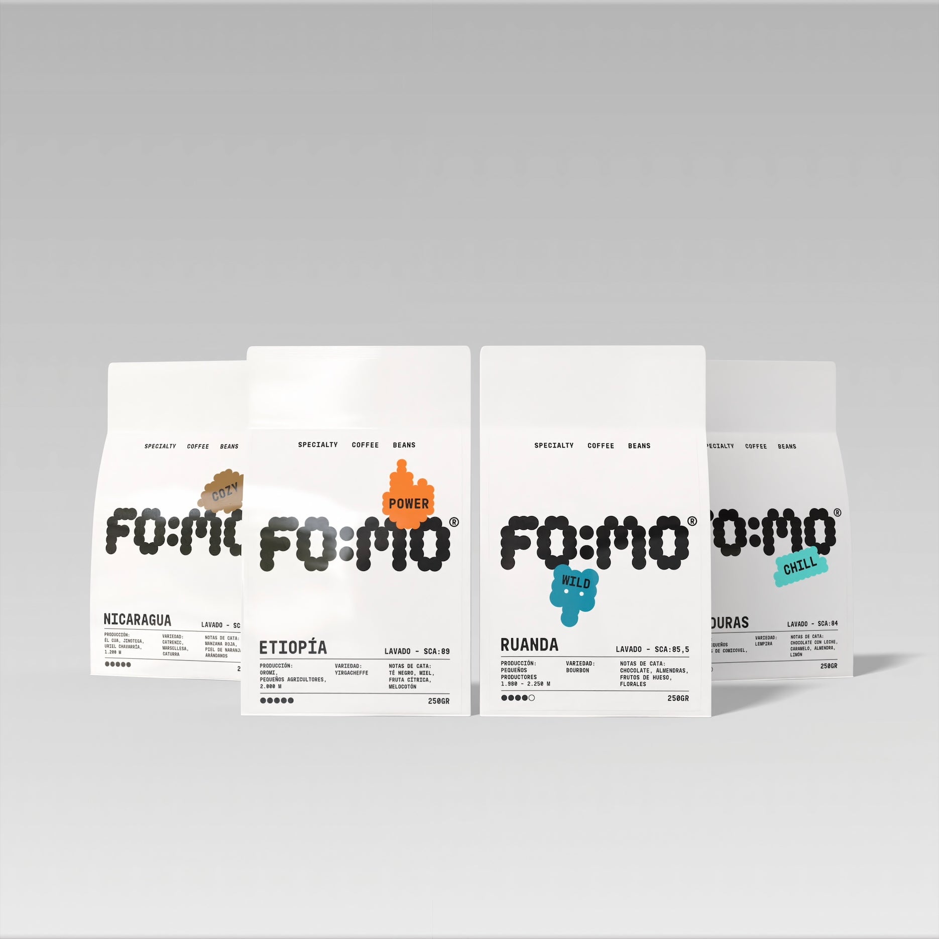 Pack Muy Cafetero - Nicaragua + Honduras + Ruanda + Etiopía